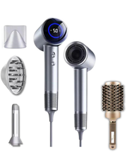 Load image into Gallery viewer, Osmo Hairodry Pro With 3 Styling Attachments + Golden Style Brush